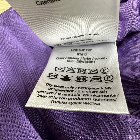 Rotate Birger Christensen Line Slip Top Dewberry (Purple) Women's Size 6 NWOT - Picture 6 of 7